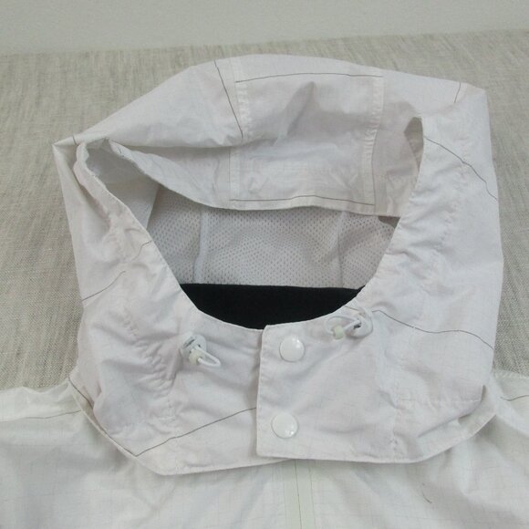 Asics New York City Marathon Jacket Womens 12 White Windbreaker Hooded Full Zip‎ - Picture 9 of 16